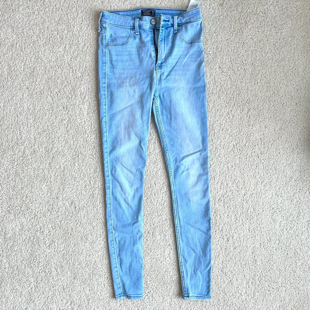 Blue Abercrombie & Fitch High Rise Jean Legging
